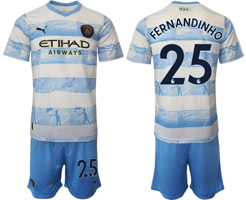 Men 2022-2023 Club Manchester City blue #25 Soccer Jersey->manchester city jersey->Soccer Club Jersey